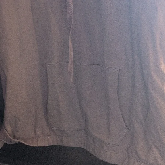 Women's Gray Hoodie Sweatshirt - Picture 4 of 4